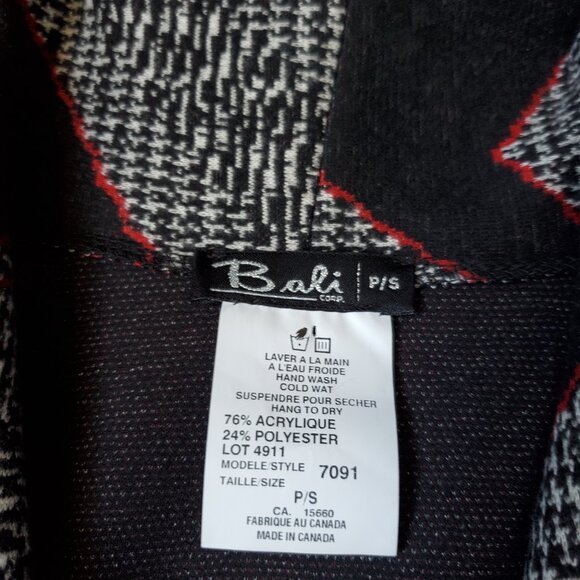 Mid-length Unique Blazer/Jacket in Black/Red/White Size Medium - Picture 6 of 11